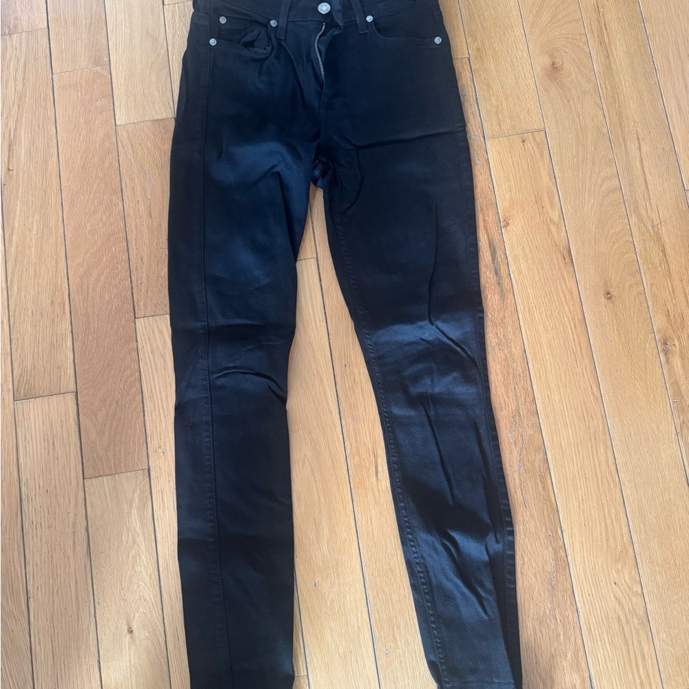 7 For All Mankind High Rise Black Jeans